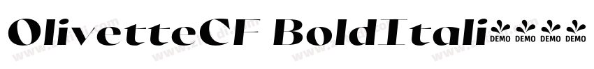 OlivetteCF BoldItali字体转换